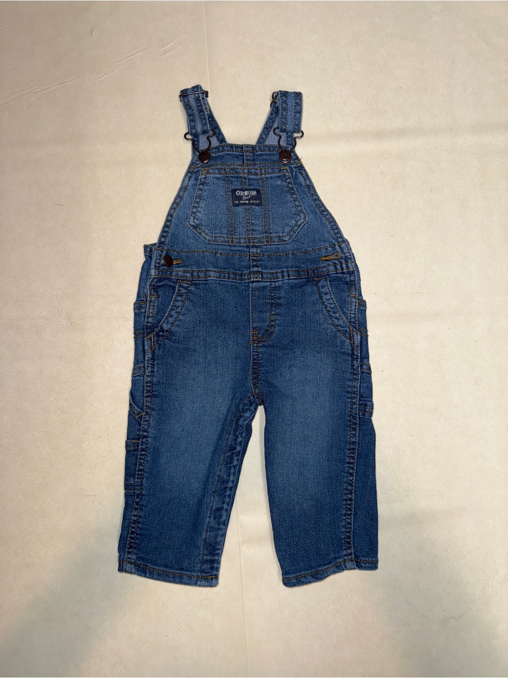 OshKosh B'gosh Dark Blue Denim Kids Overalls